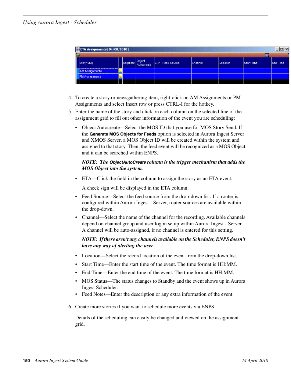 Grass Valley Aurora Ingest v.7.0.0 User Manual | Page 150 / 236