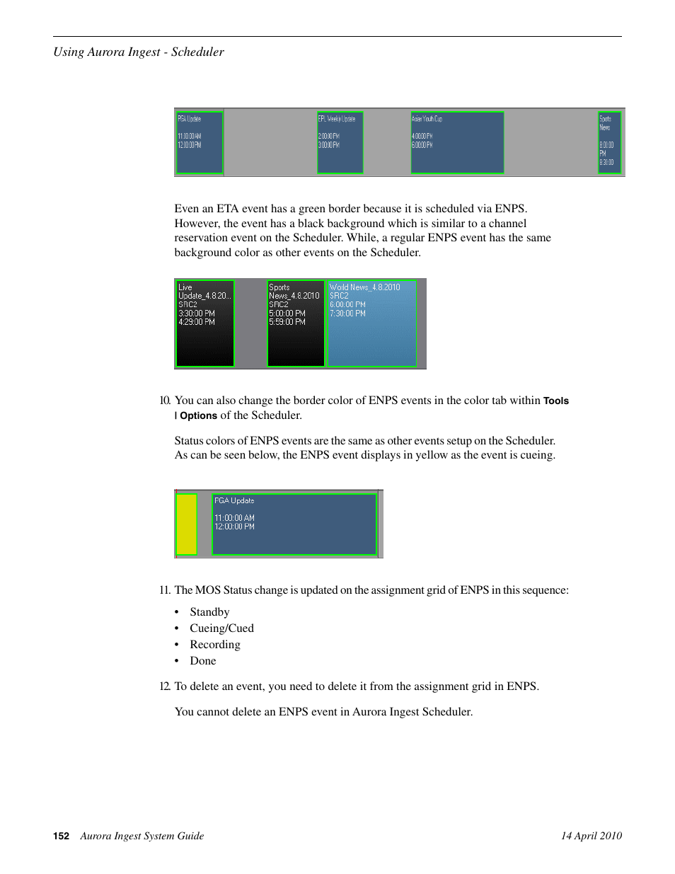 Grass Valley Aurora Ingest v.7.0.0 User Manual | Page 152 / 236