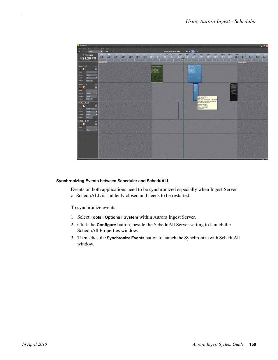 Grass Valley Aurora Ingest v.7.0.0 User Manual | Page 159 / 236