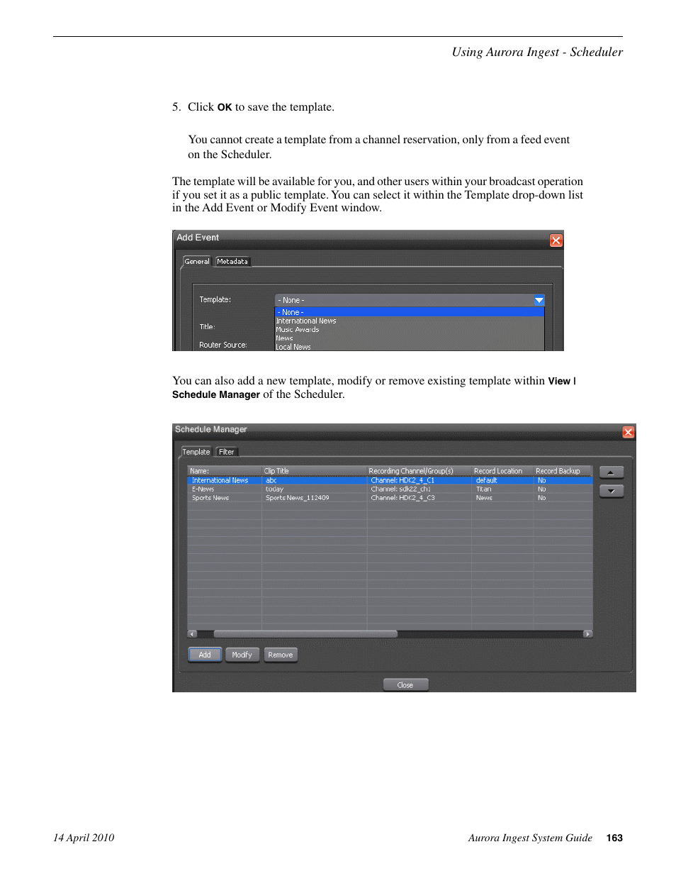 Grass Valley Aurora Ingest v.7.0.0 User Manual | Page 163 / 236