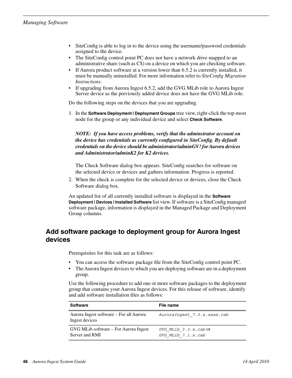 Grass Valley Aurora Ingest v.7.0.0 User Manual | Page 48 / 236