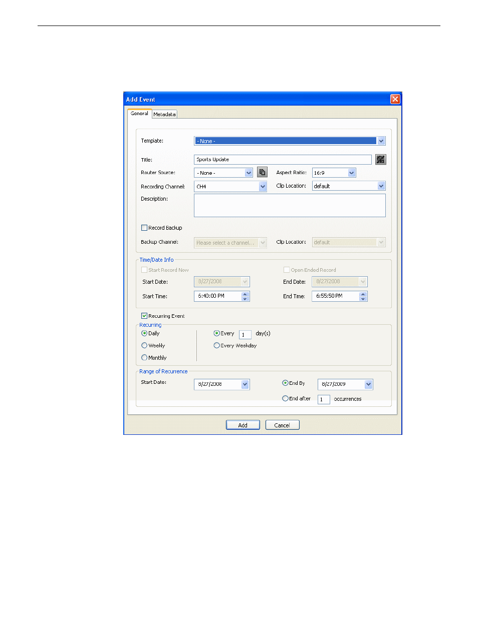 Grass Valley Aurora Ingest v.6.5.2 User Manual | Page 116 / 214