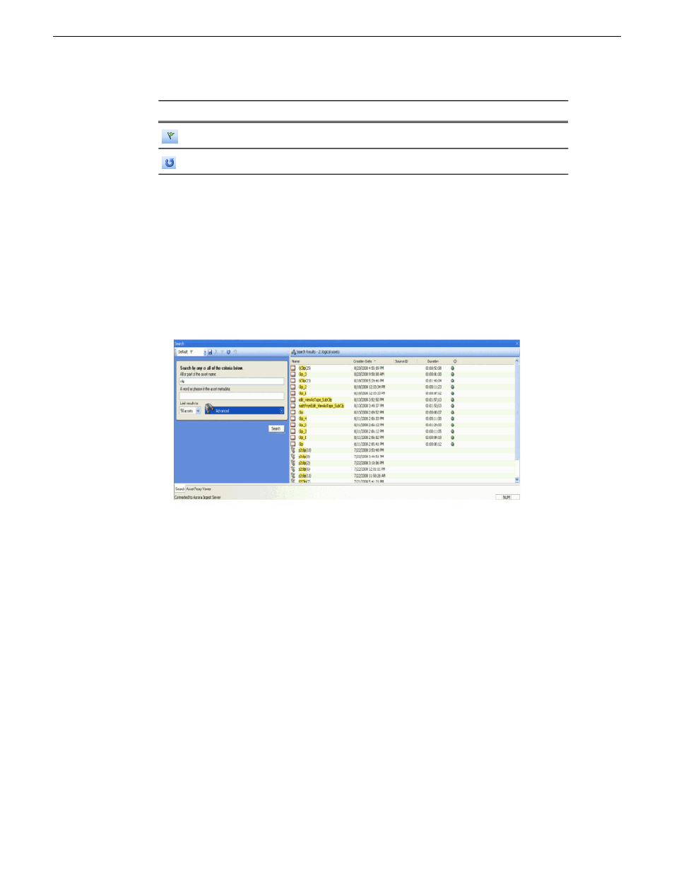 Searching for an asset by name, Searching for numbers, Saving a search | Grass Valley Aurora Ingest v.6.5.2 User Manual | Page 146 / 214
