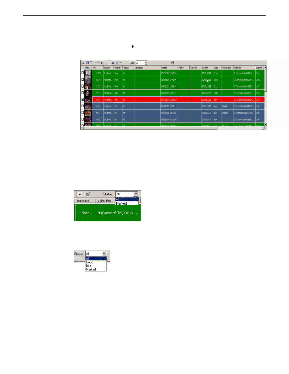 Previewing and trimming clips | Grass Valley Aurora Ingest v.6.5.2 User Manual | Page 175 / 214