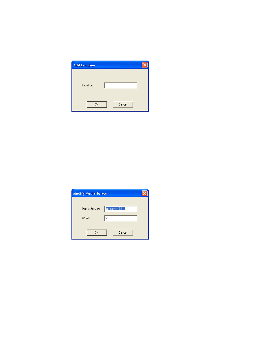 Modifying media server | Grass Valley Aurora Ingest v.6.5.2 User Manual | Page 34 / 214