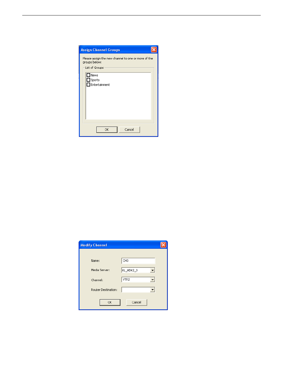 Modifying a channel | Grass Valley Aurora Ingest v.6.5.2 User Manual | Page 51 / 214