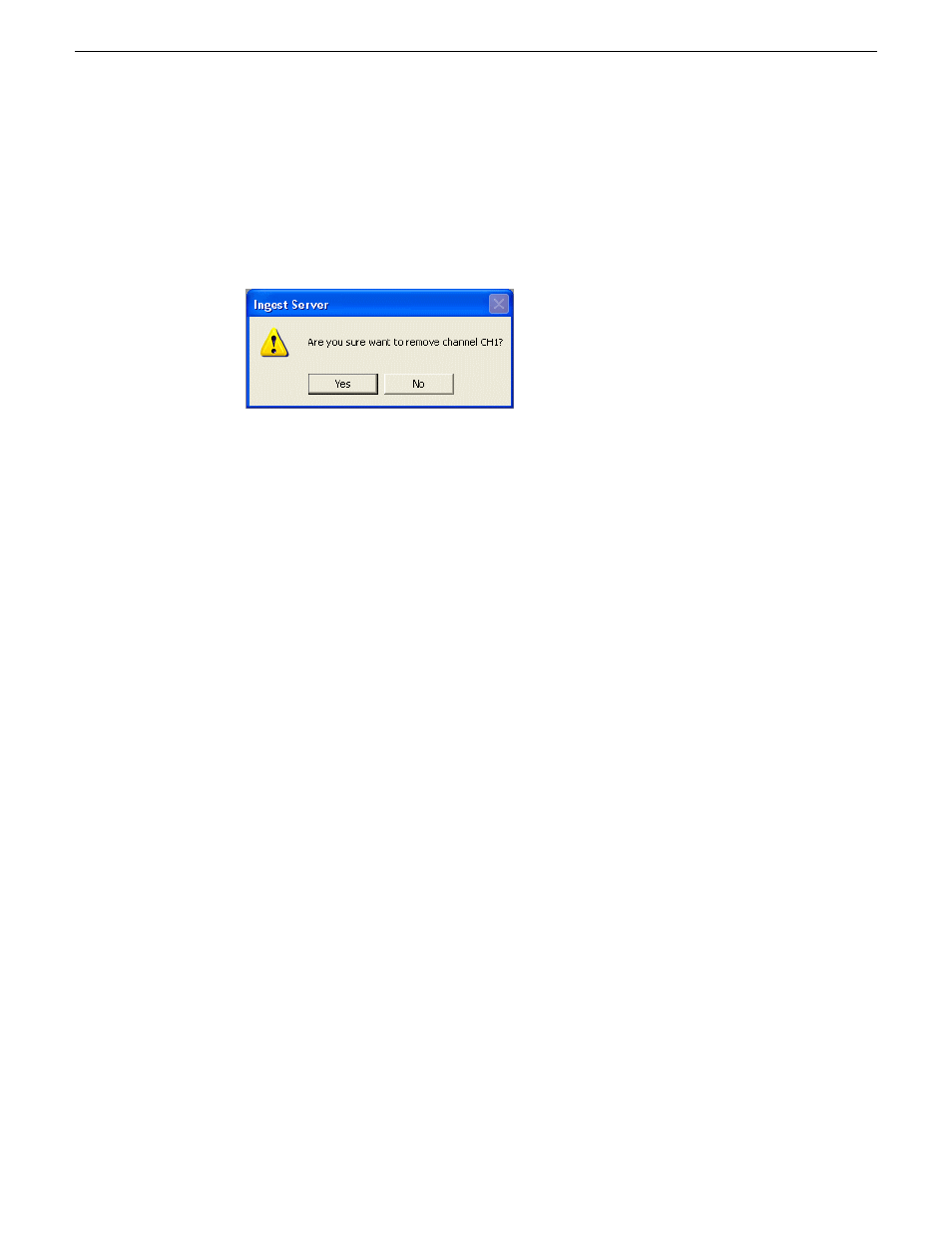 Deleting a channel, Configuring channel group | Grass Valley Aurora Ingest v.6.5.2 User Manual | Page 52 / 214
