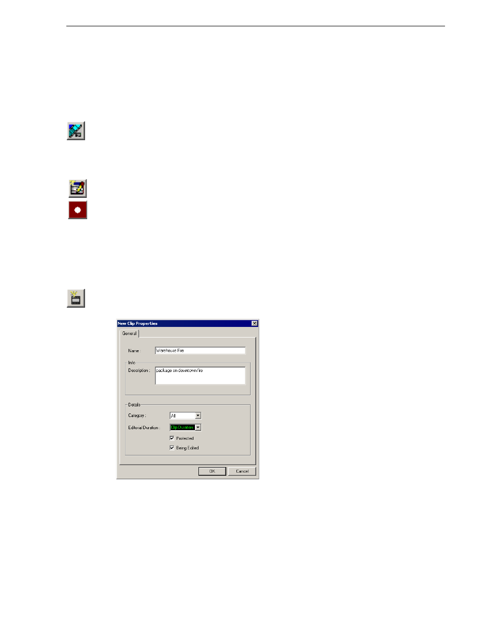 Linking clips, Creating new placeholders, Linking clips creating new placeholders | Grass Valley Aurora Ingest v.6.3 User Manual | Page 115 / 122