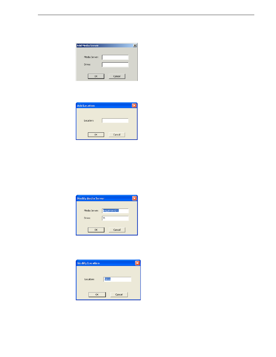 Modifying recording locations | Grass Valley Aurora Ingest v.6.3 User Manual | Page 31 / 122