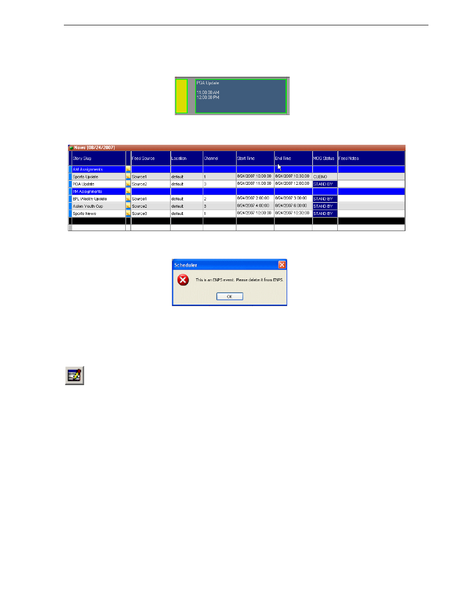 Modifying events, Extending events, Modifying events extending events | Grass Valley Aurora Ingest v.6.3 User Manual | Page 85 / 122