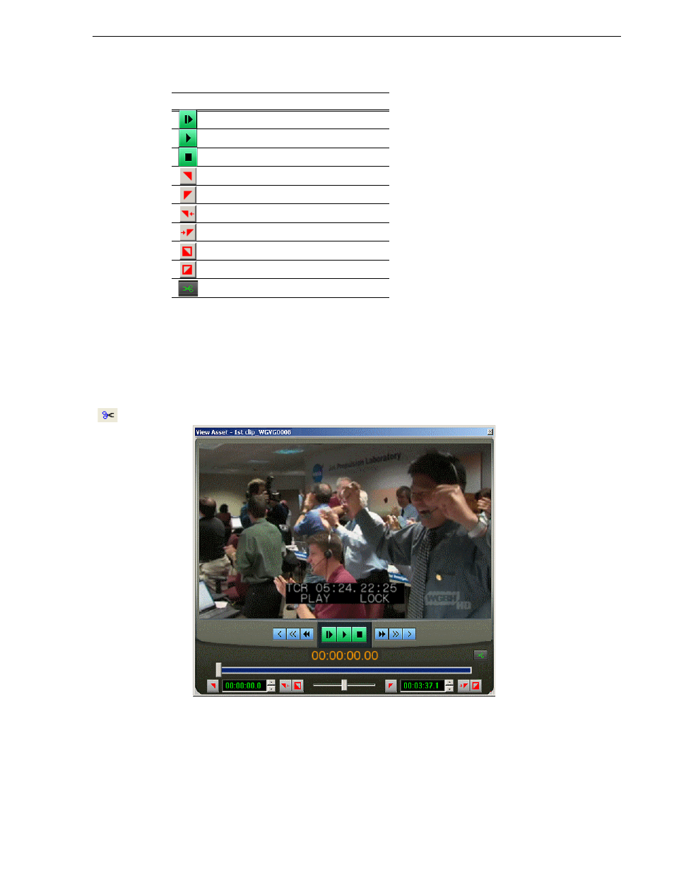 Trimming the clip | Grass Valley Aurora Ingest v.6.3 User Manual | Page 95 / 122