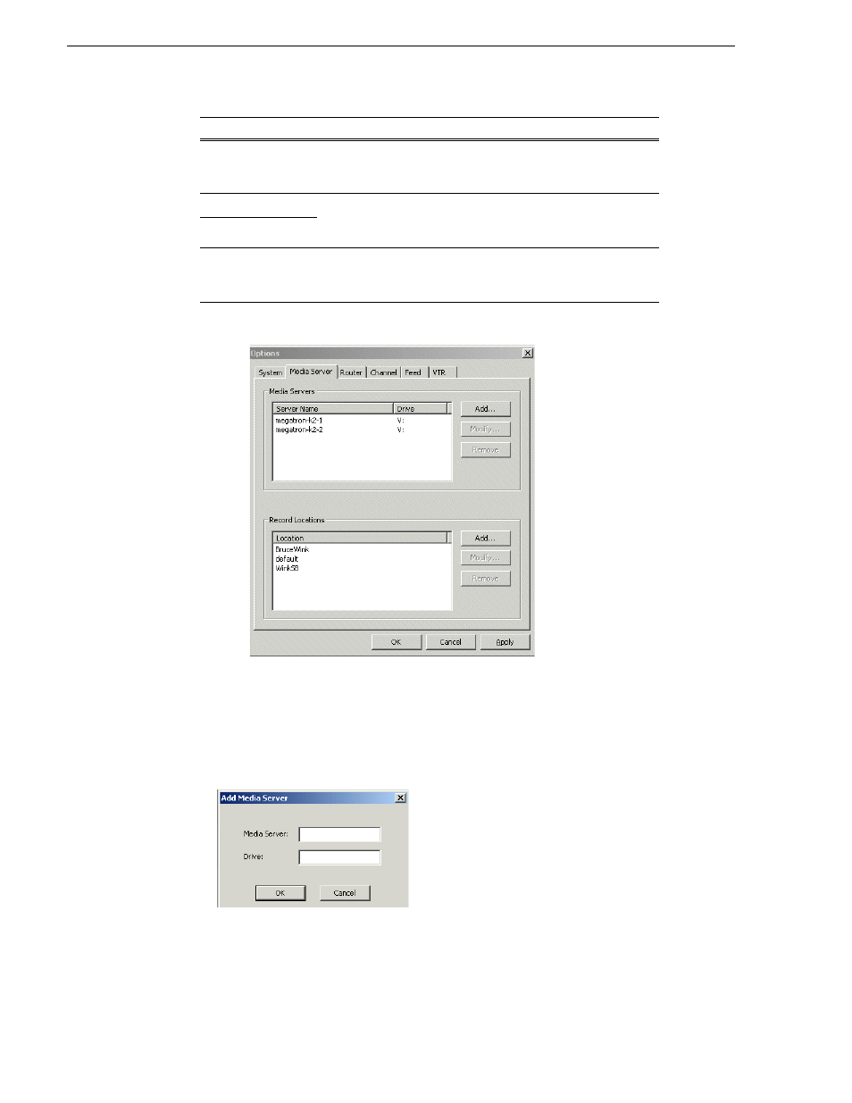 Configuring media servers, Setting recording locations | Grass Valley Aurora Ingest v.6.1 User Manual | Page 24 / 84