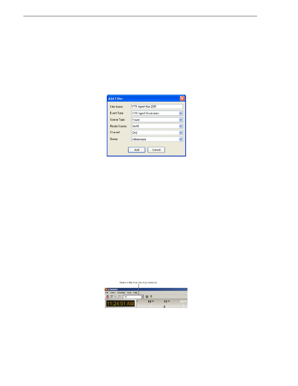 Using filters | Grass Valley Aurora Ingest v.6.1 User Manual | Page 58 / 84