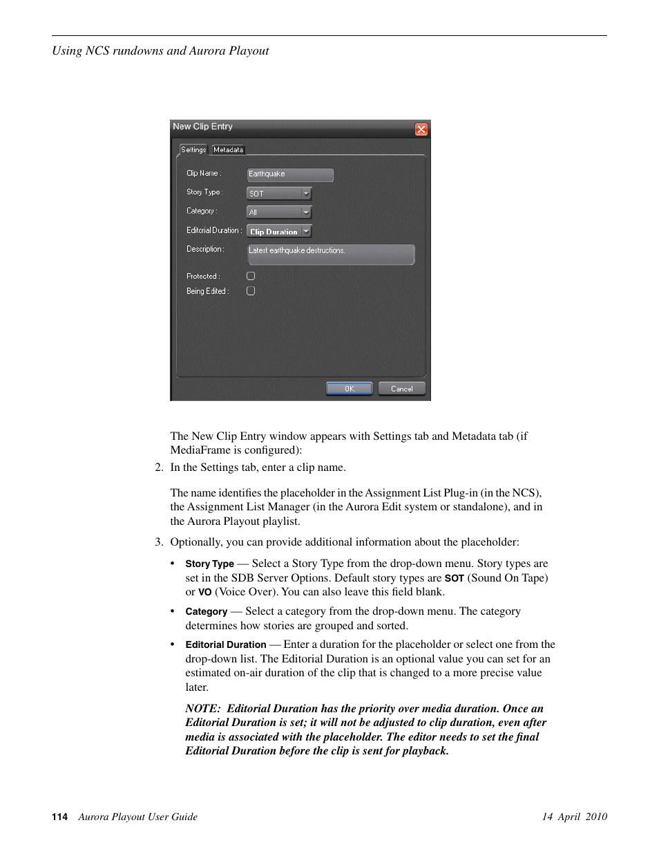 Grass Valley Aurora Playout v.7.0 User Manual | Page 114 / 224