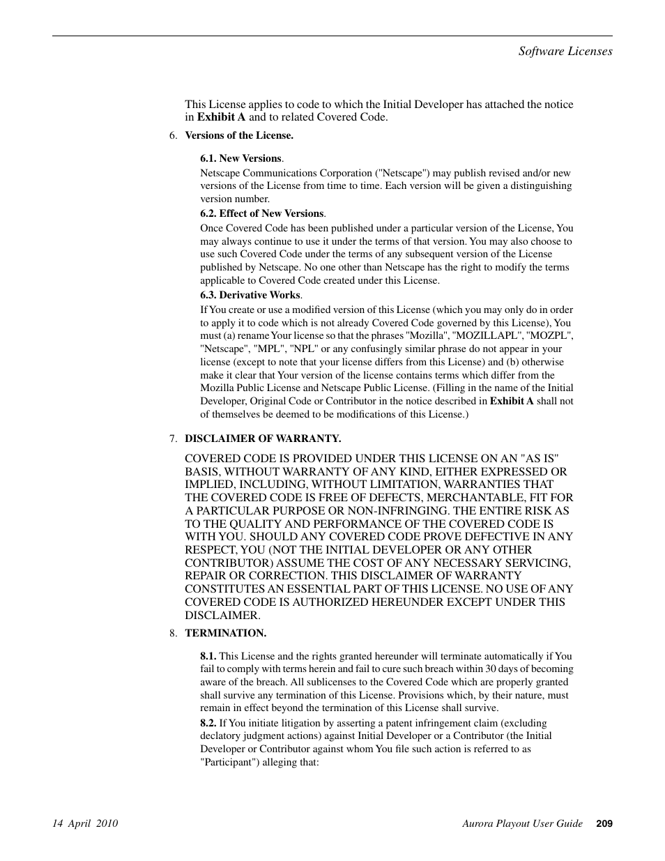 Grass Valley Aurora Playout v.7.0 User Manual | Page 209 / 224