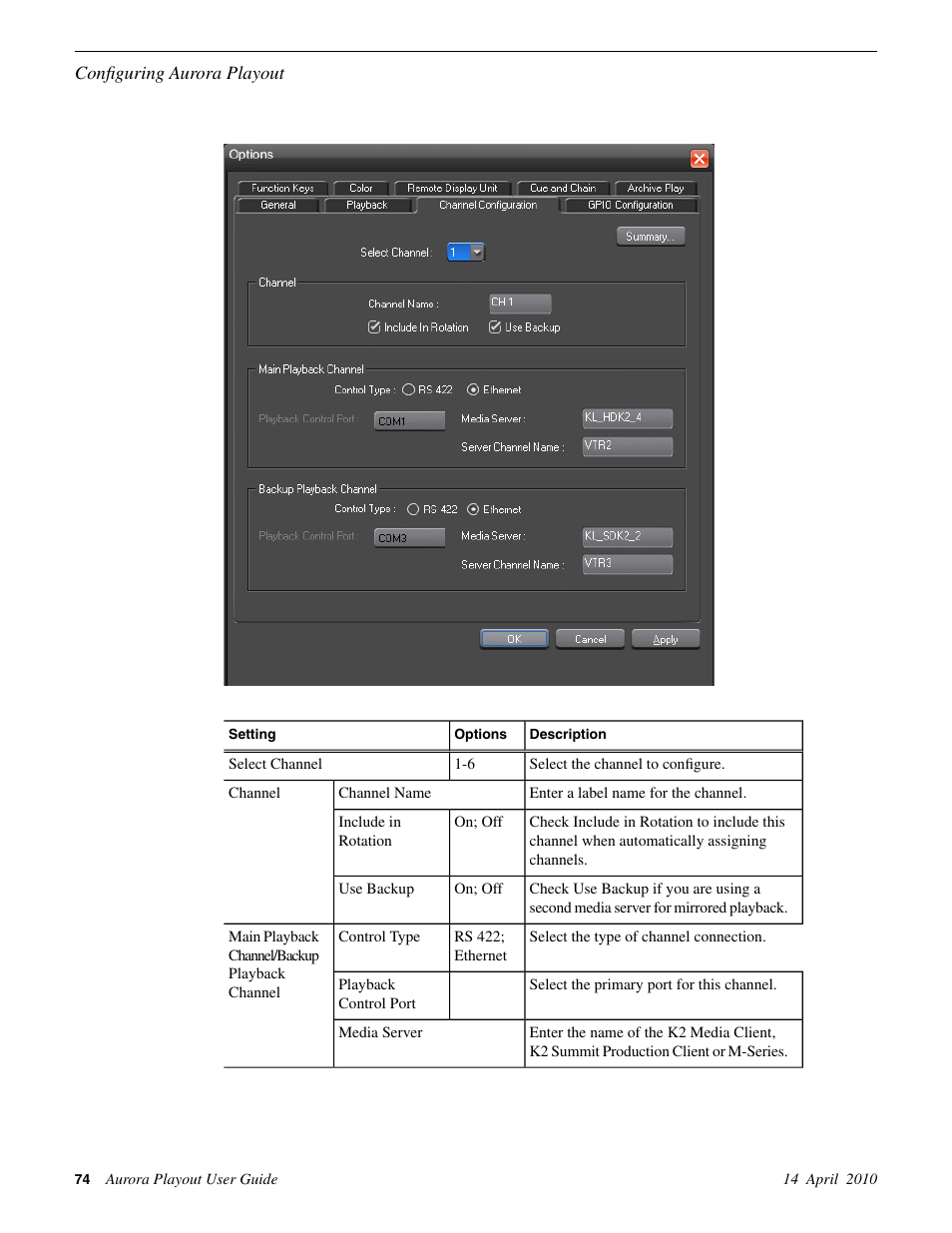 Grass Valley Aurora Playout v.7.0 User Manual | Page 74 / 224