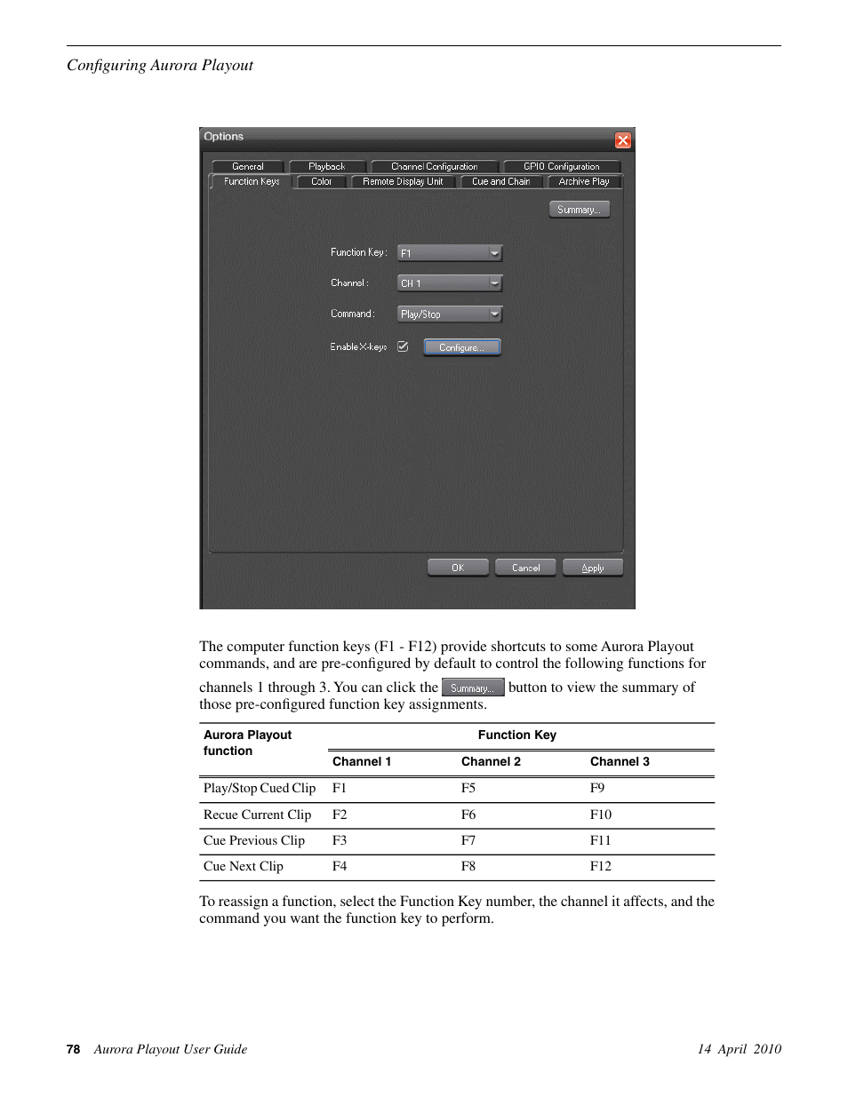 Grass Valley Aurora Playout v.7.0 User Manual | Page 78 / 224