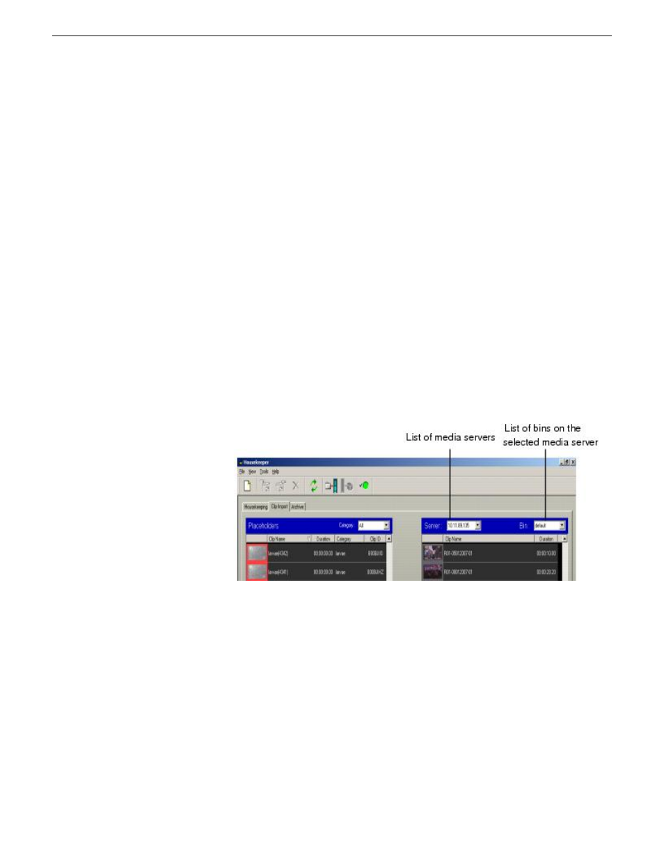 Importing clips from a media server | Grass Valley Aurora Playout v.6.5 User Manual | Page 138 / 184