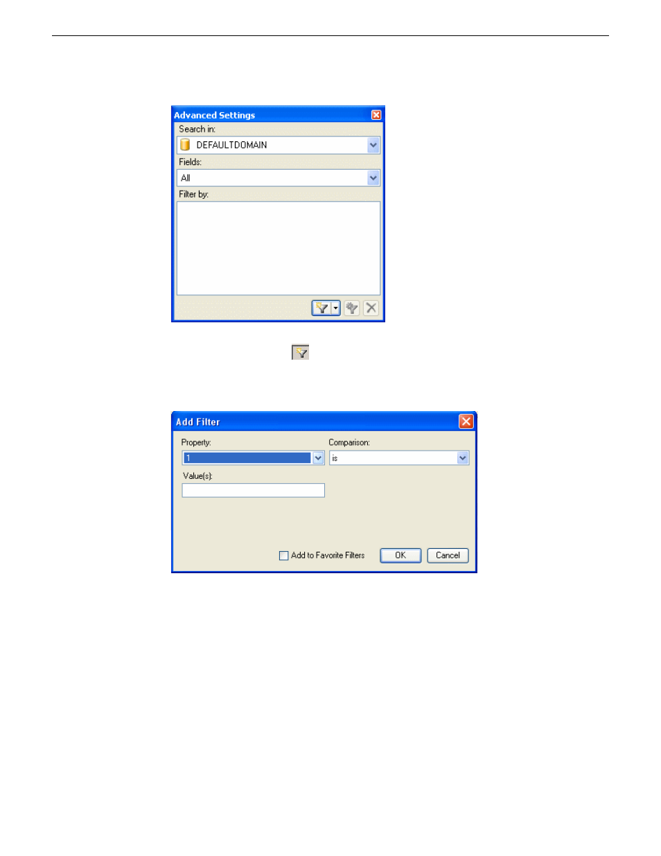 Filter icon reference table | Grass Valley Aurora Playout v.6.5 User Manual | Page 148 / 184