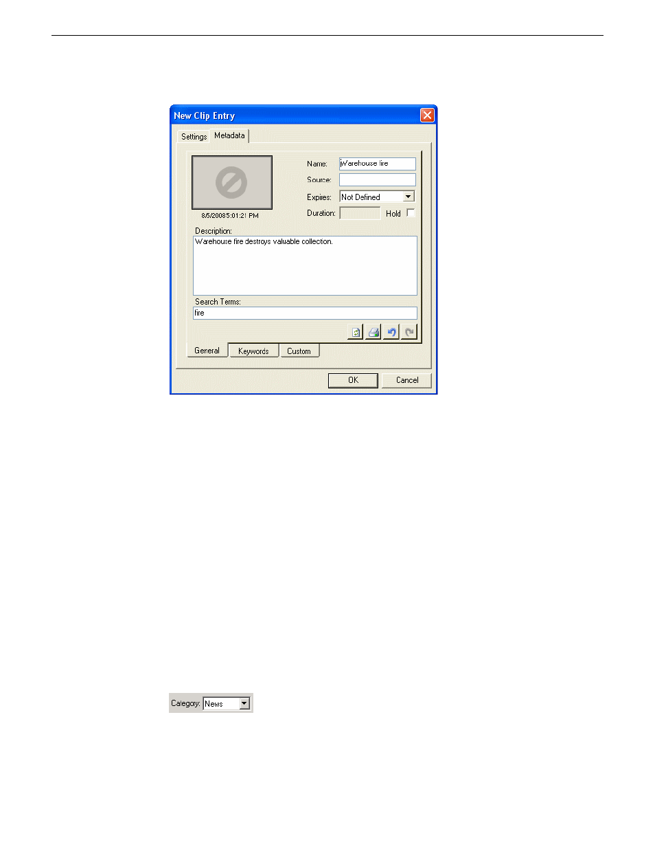 Sorting placeholders by category | Grass Valley Aurora Playout v.6.5 User Manual | Page 78 / 184