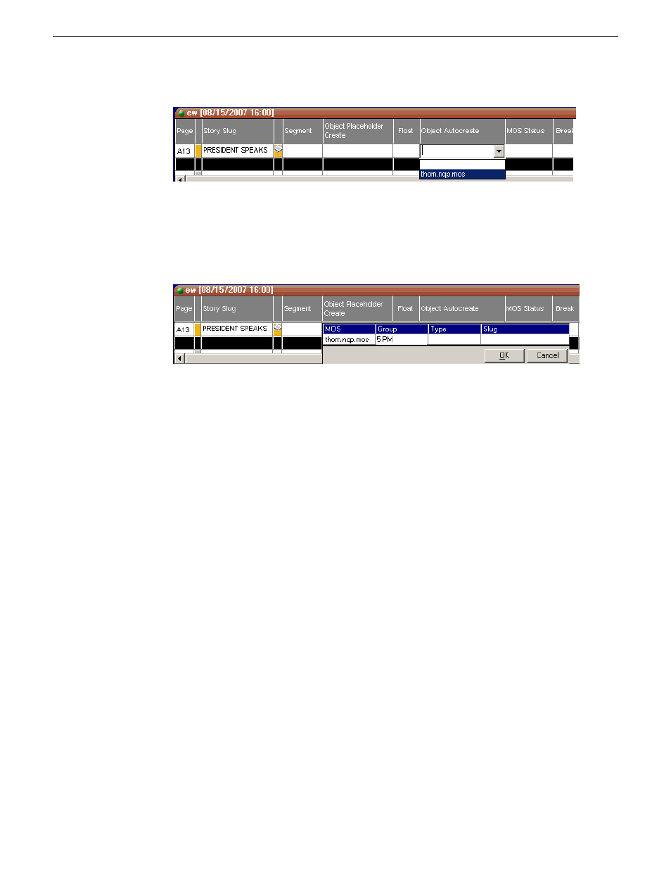 Inserting clips manually into enps | Grass Valley Aurora Playout v.6.5 User Manual | Page 84 / 184