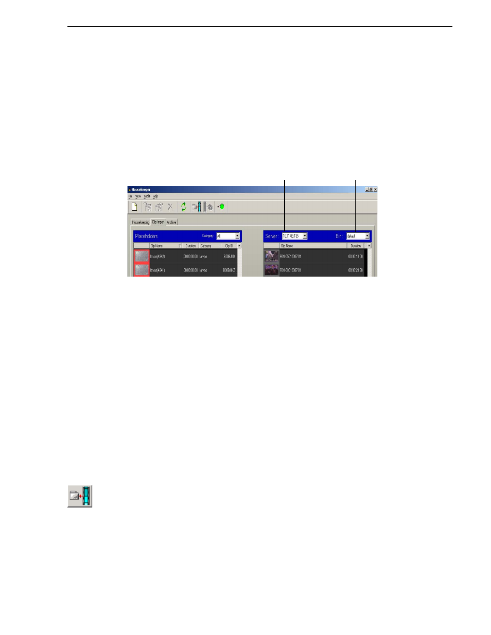 Importing clips, Importing clips from a media server | Grass Valley Aurora Playout v.6.3 User Manual | Page 117 / 130