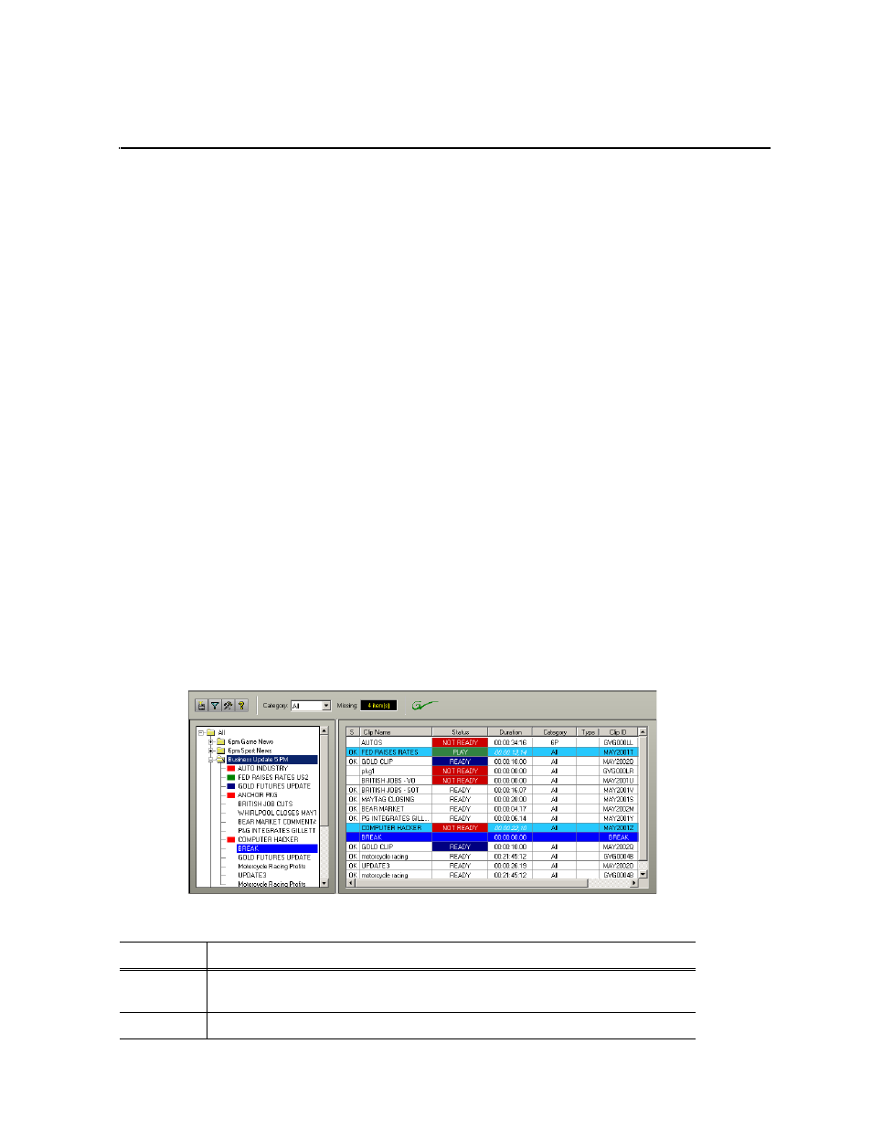 Ncs rundowns and aurora playout, Chapter 5, Tour of the assignment list plug-in | Grass Valley Aurora Playout v.6.3 User Manual | Page 69 / 130