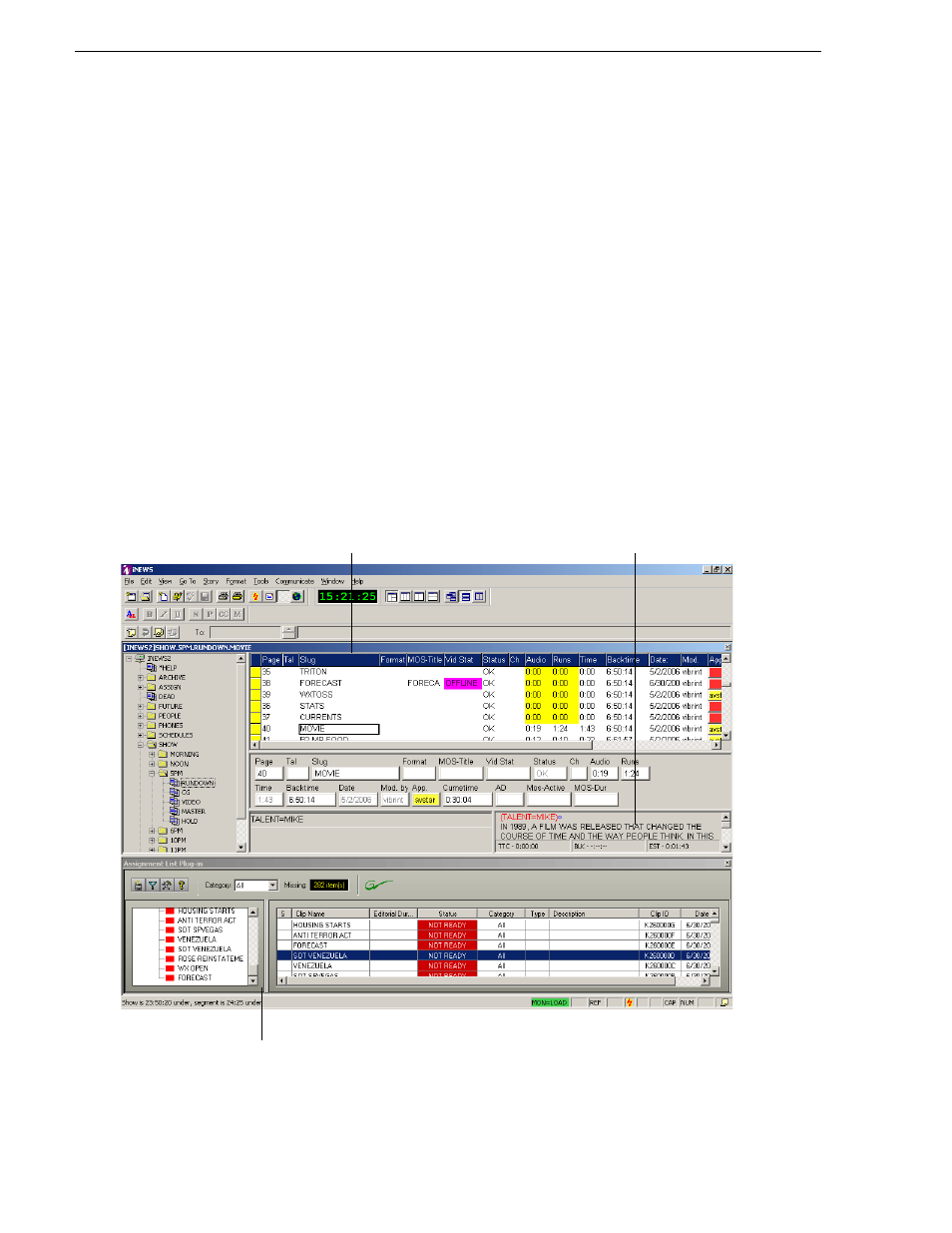 Assigning playout channels to clips, Using inews | Grass Valley Aurora Playout v.6.3 User Manual | Page 76 / 130