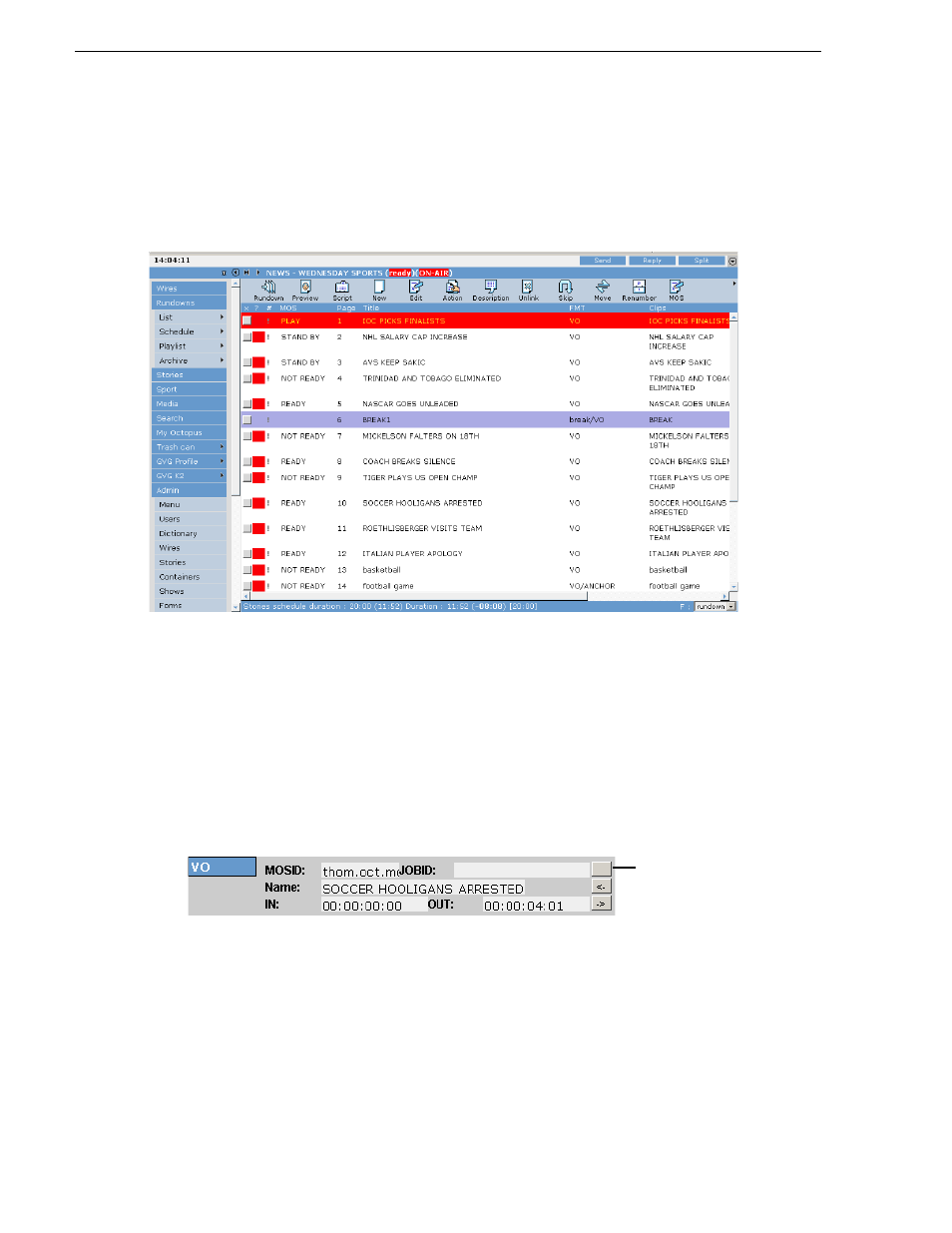 Using octopus, Creating placeholders automatically, Linking clips to octopus manually | Grass Valley Aurora Playout v.6.3 User Manual | Page 78 / 130