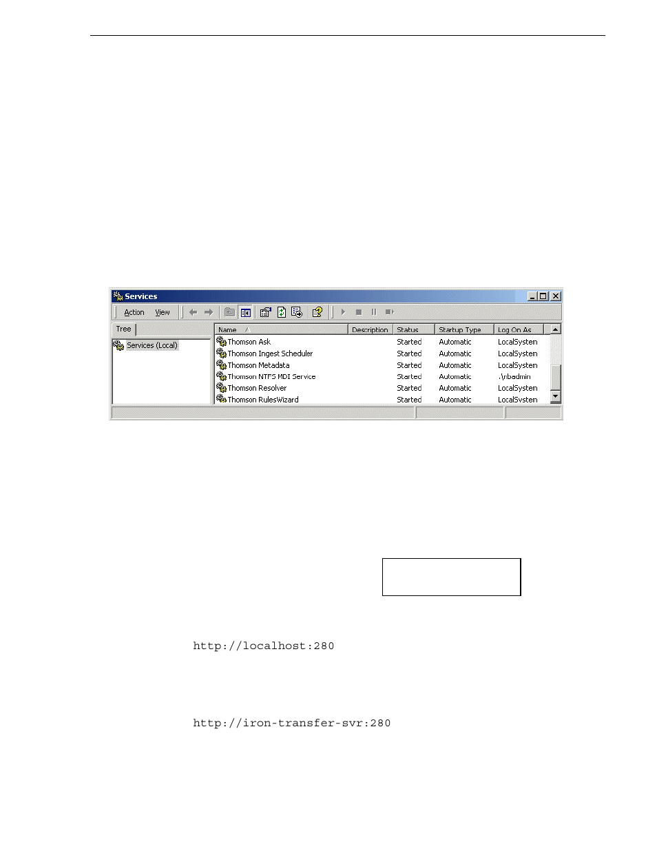 Prepare for core configuration stages, Accessing services, Accessing system configuration pages | Grass Valley Aurora Transfer v.6.0b User Manual | Page 23 / 74