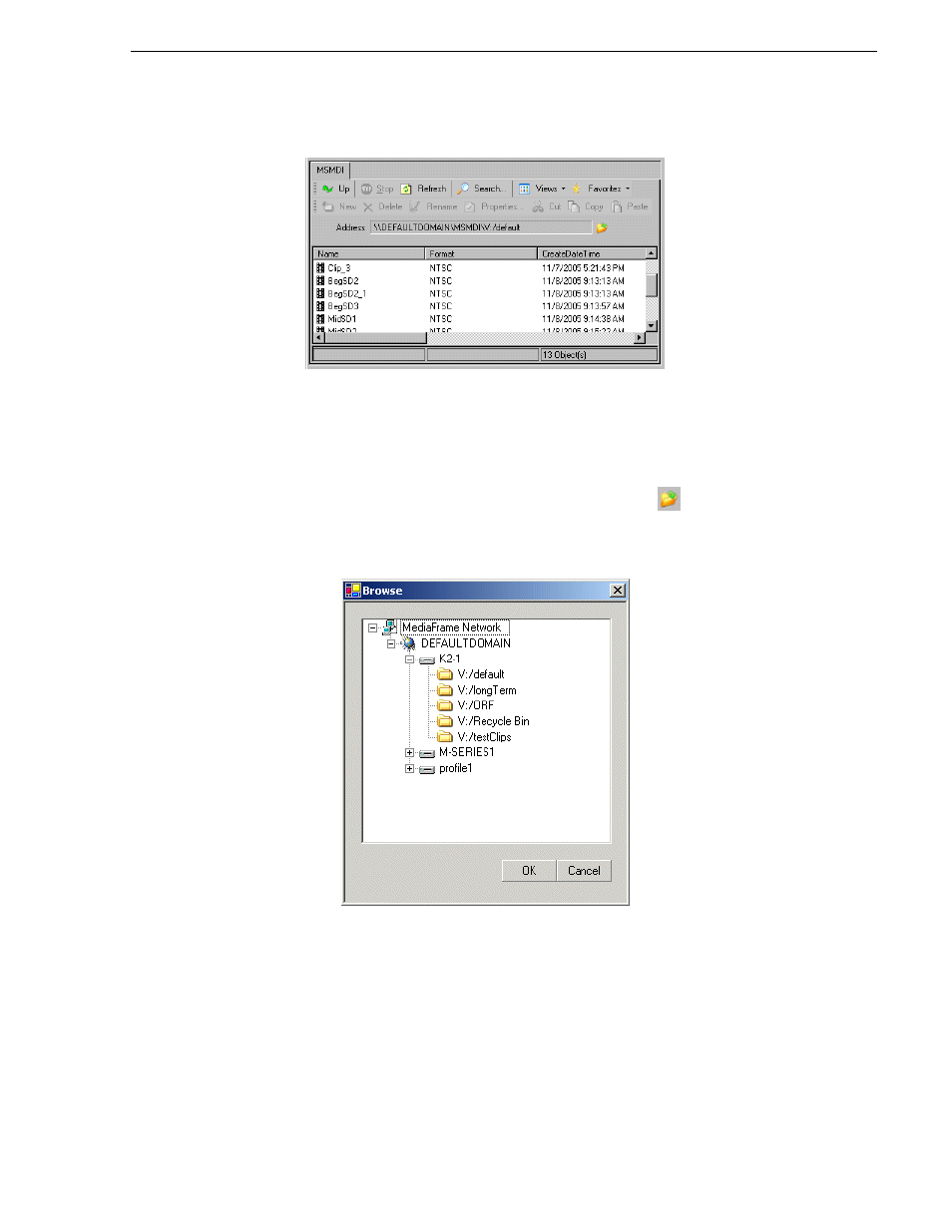Saving and using locations as favorites | Grass Valley Aurora Transfer v.6.0b User Manual | Page 51 / 74