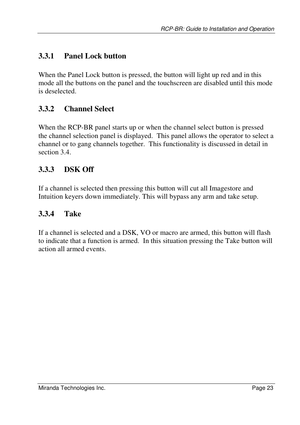 Grass Valley Branding Panel User Manual | Page 31 / 87