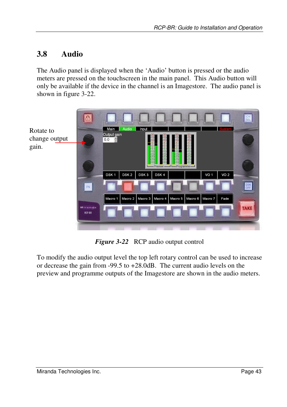 8 audio | Grass Valley Branding Panel User Manual | Page 51 / 87