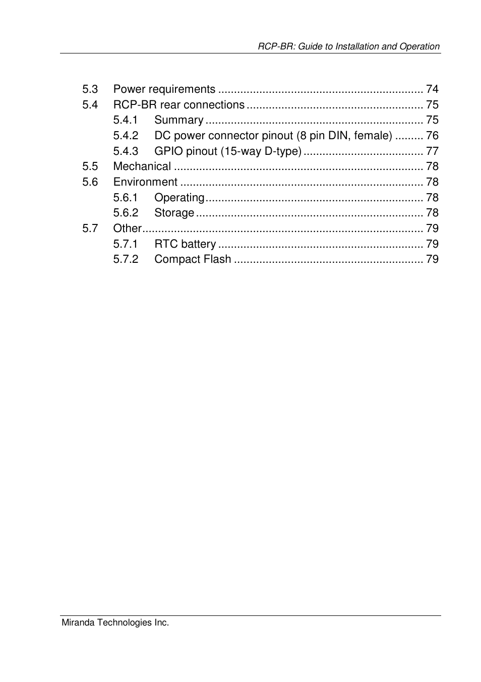 Grass Valley Branding Panel User Manual | Page 7 / 87
