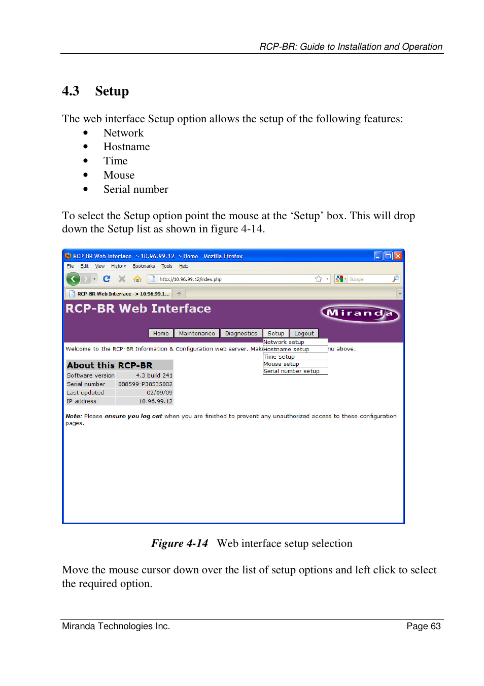 3 setup | Grass Valley Branding Panel User Manual | Page 71 / 87