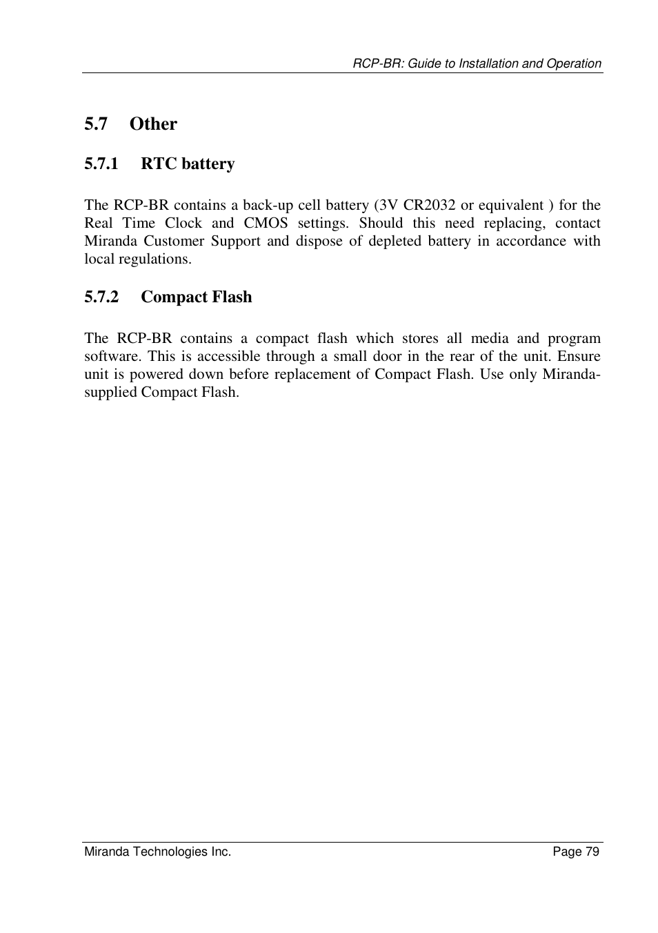 7 other | Grass Valley Branding Panel User Manual | Page 87 / 87