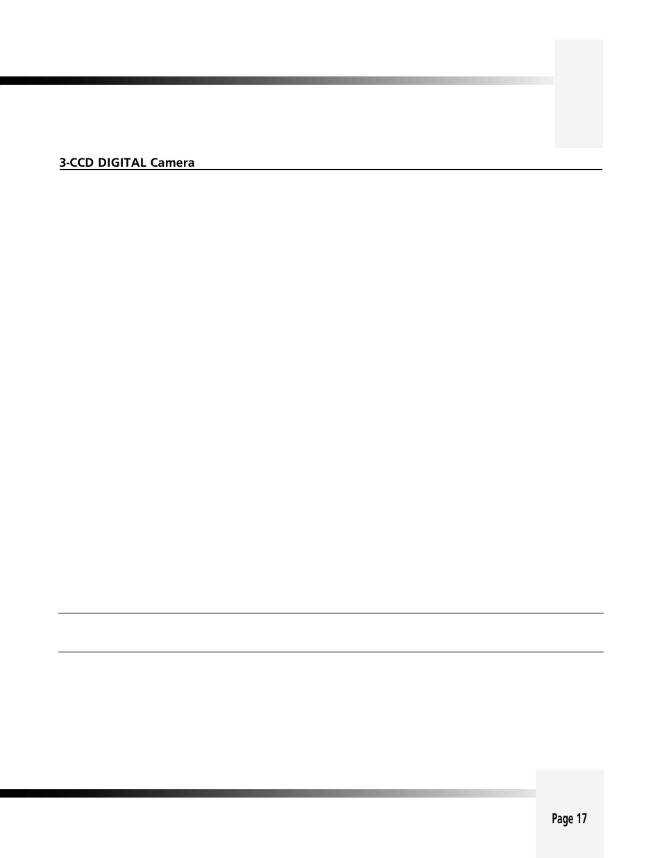 Appendix c: camera specifications, Page 17 | Grass Valley 3-CCD CameraMan Rev A User Manual | Page 20 / 33