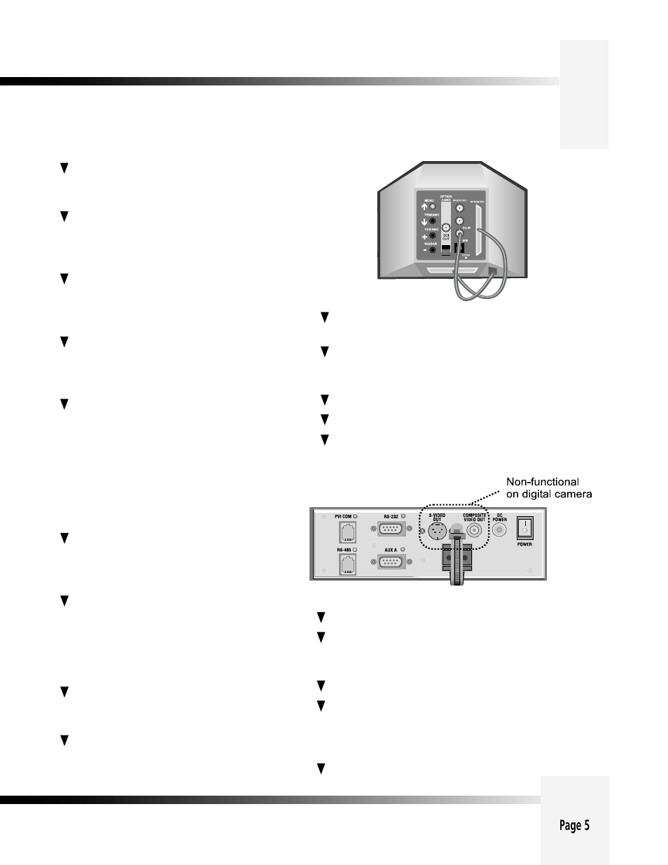 Cameraman ports and jacks, Page 5 | Grass Valley 3-CCD CameraMan Rev A User Manual | Page 8 / 33