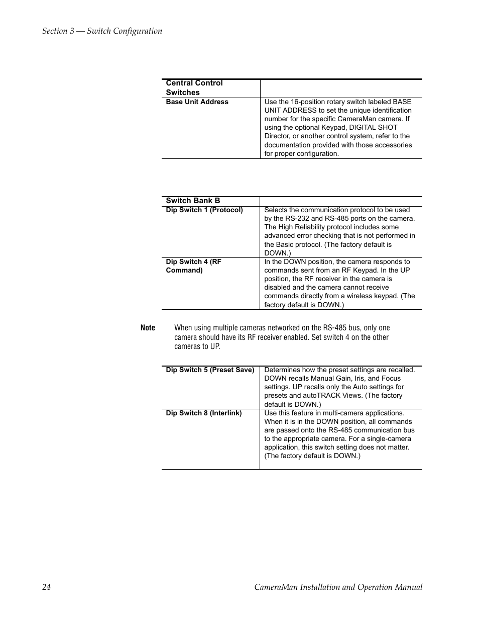 Grass Valley 3-CCD CameraMan User Manual | Page 24 / 102