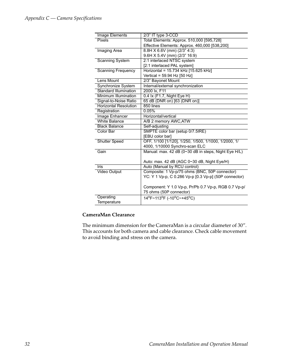 Grass Valley 3-CCD CameraMan User Manual | Page 32 / 102
