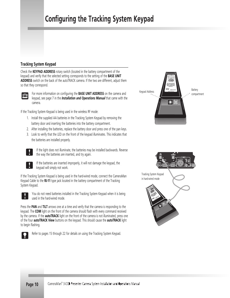 Grass Valley 3-CCD CameraMan Rev.B User Manual | Page 13 / 35