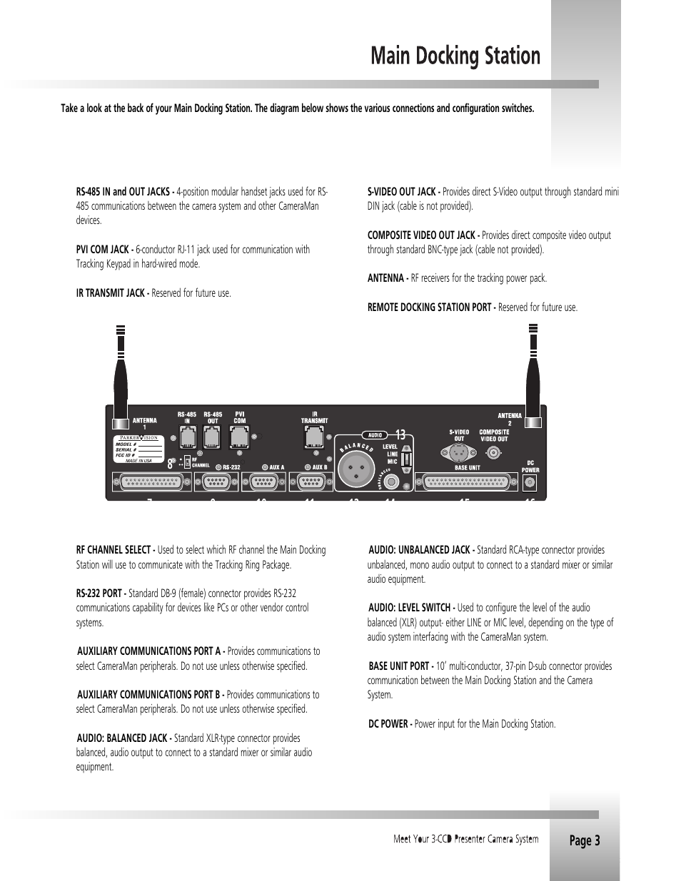 Grass Valley 3-CCD CameraMan Rev.B User Manual | Page 6 / 35
