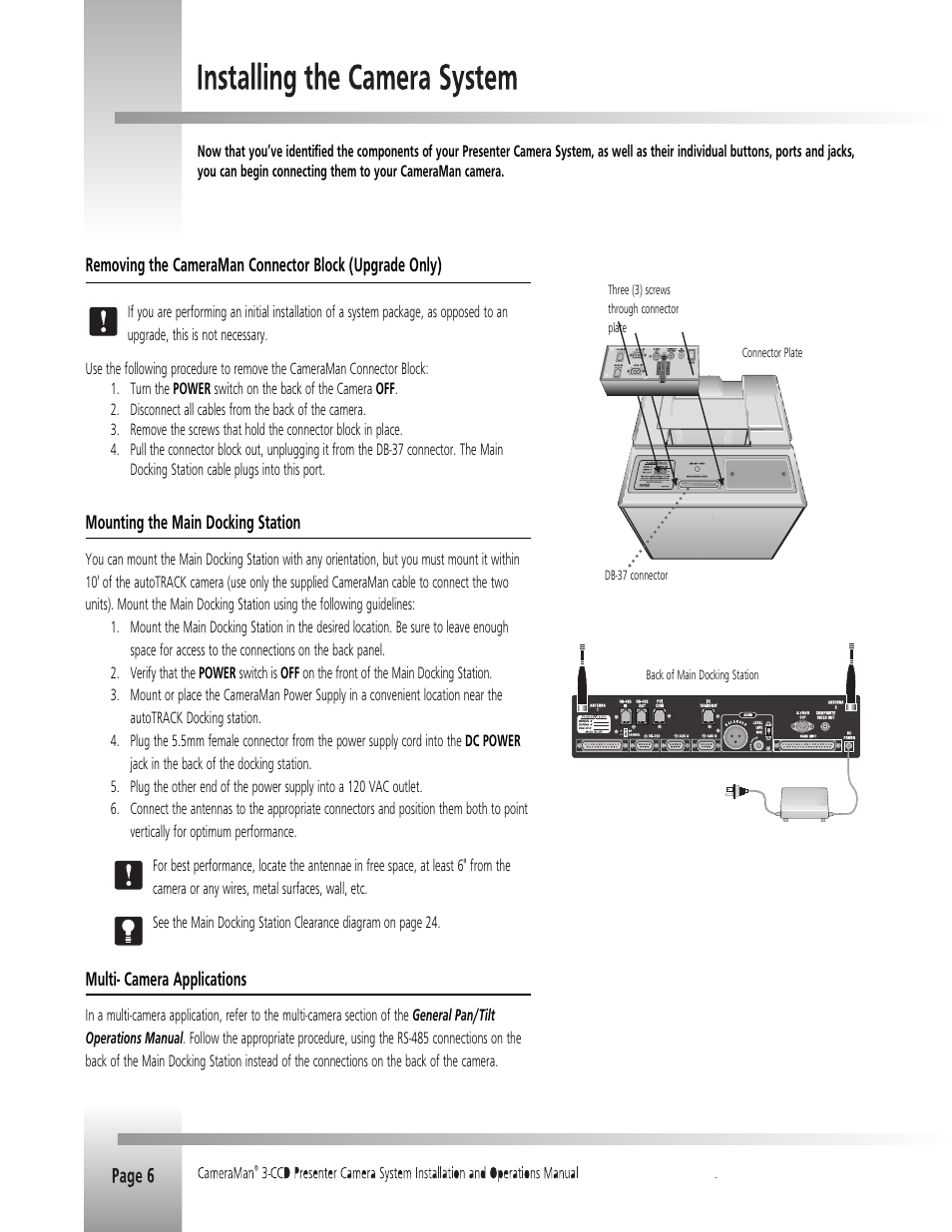 Grass Valley 3-CCD CameraMan Rev.B User Manual | Page 9 / 35