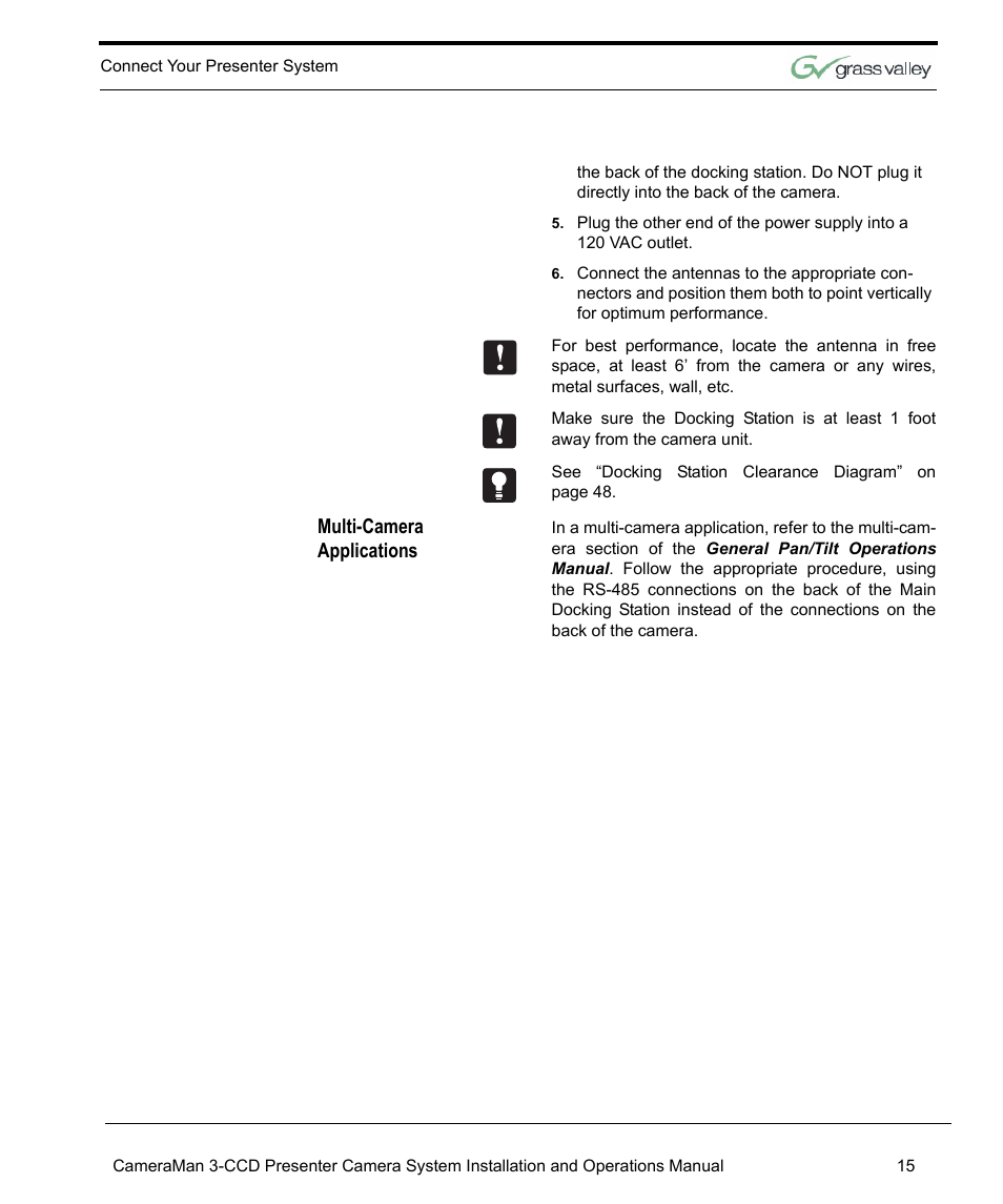 Multi-camera applications | Grass Valley 3-CCD CameraMan Rev.C User Manual | Page 21 / 70