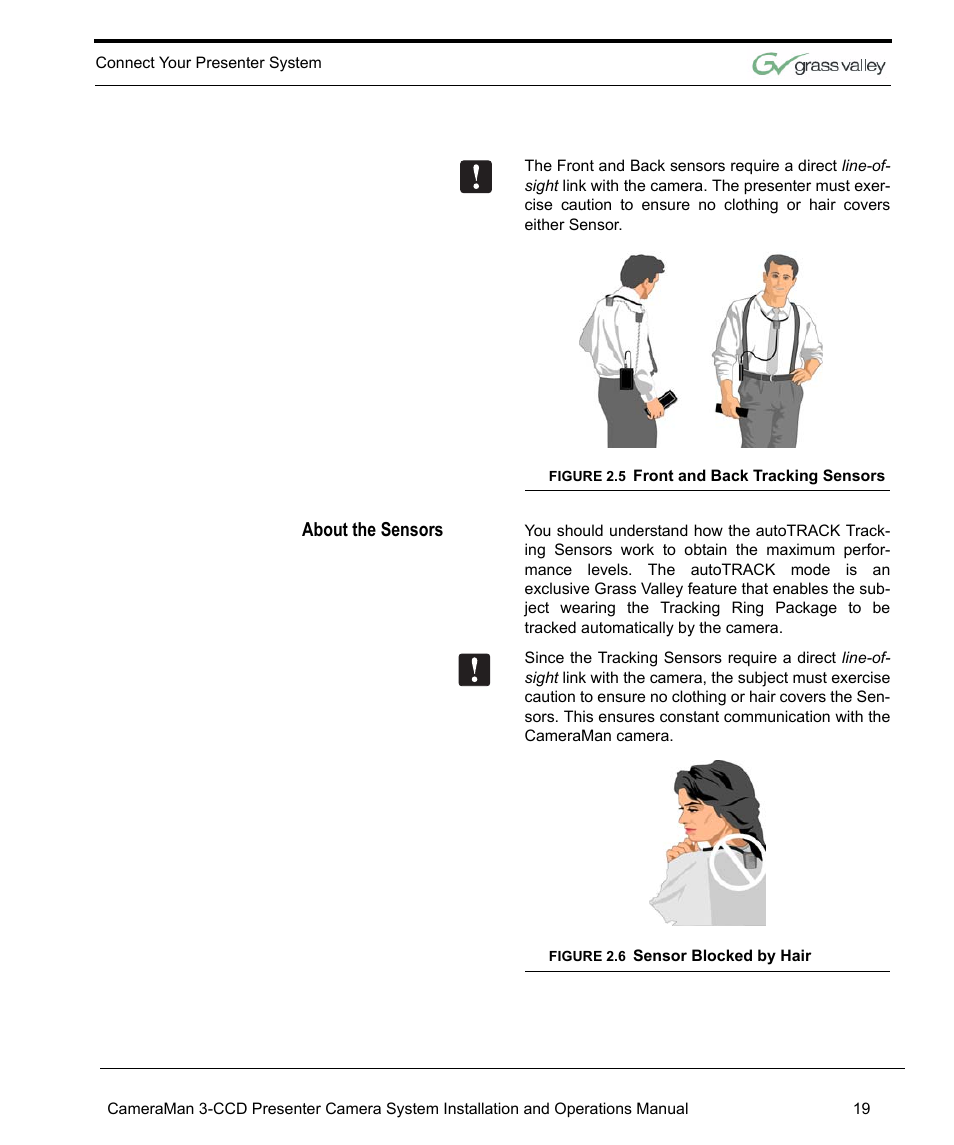 About the sensors | Grass Valley 3-CCD CameraMan Rev.C User Manual | Page 25 / 70