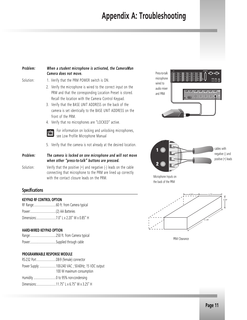 Page 11 | Grass Valley 3e Student CameraMan Rev.B User Manual | Page 14 / 17