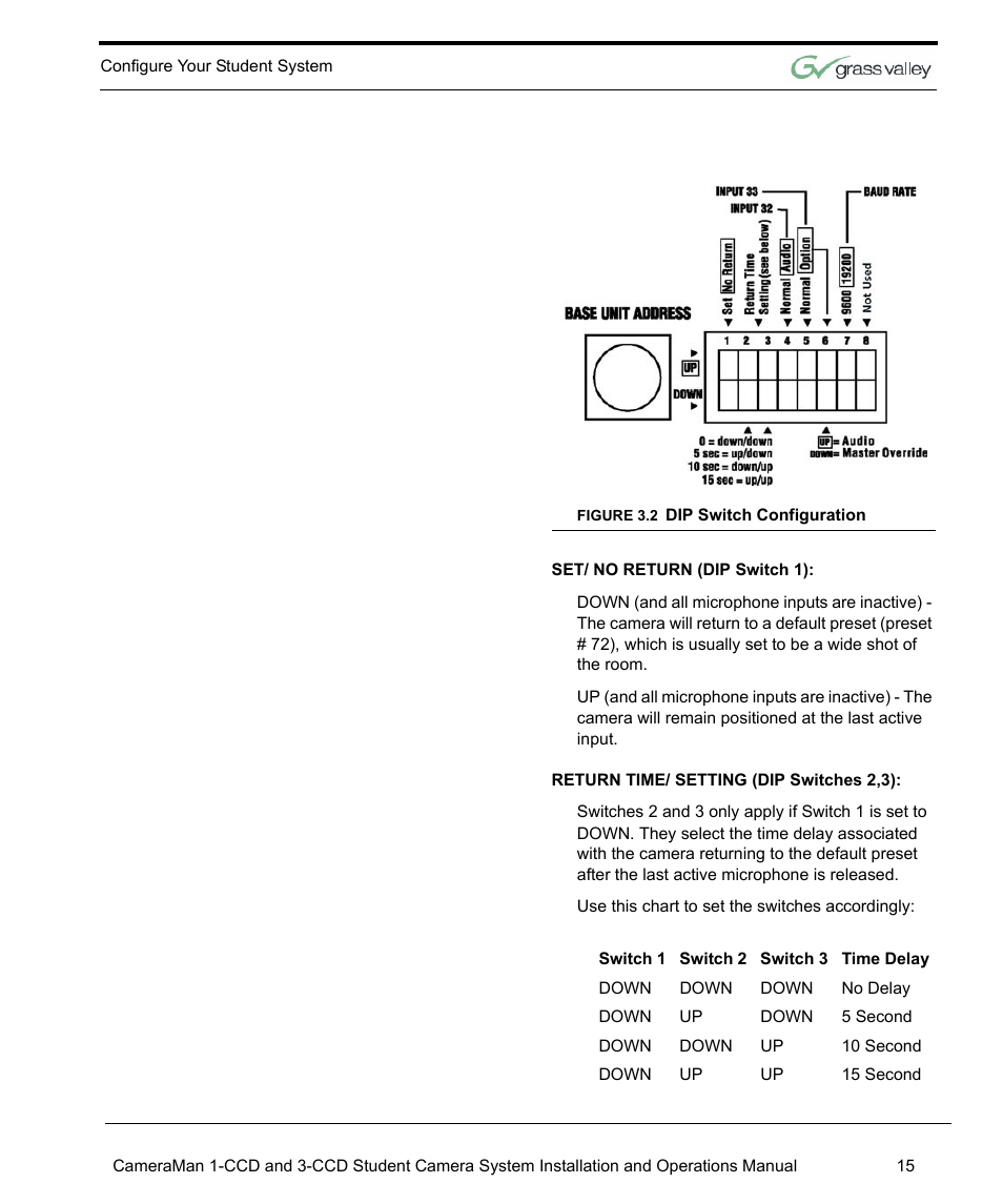 Grass Valley 3e Student CameraMan User Manual | Page 21 / 42