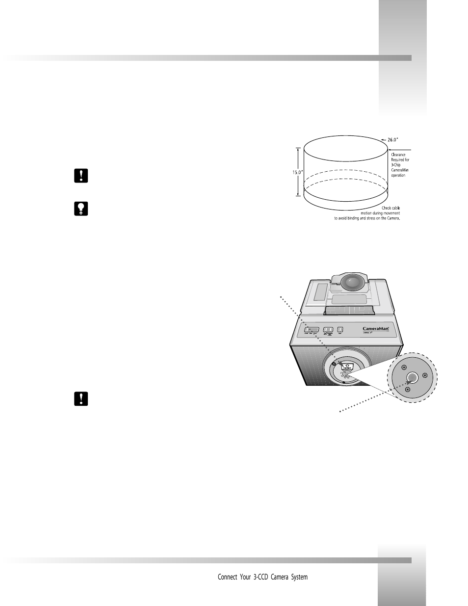 Mounting your cameraman | Grass Valley 3-CCD ANALOG CameraMan Rev.B User Manual | Page 10 / 28