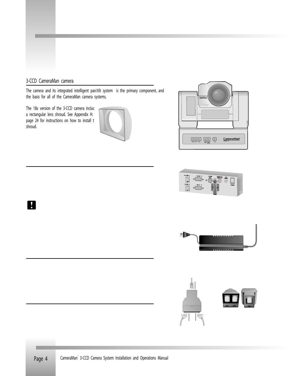 Ccd camera system components | Grass Valley 3-CCD ANALOG CameraMan Rev.B User Manual | Page 7 / 28