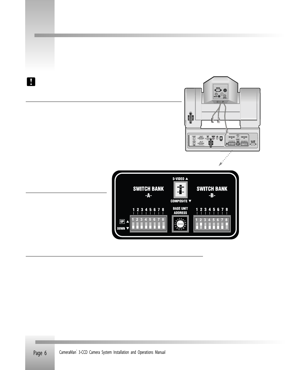 Cameraman configuration switches | Grass Valley 3-CCD ANALOG CameraMan Rev.B User Manual | Page 9 / 28